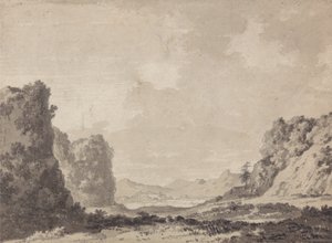 Bir vadi by Alexander Cozens